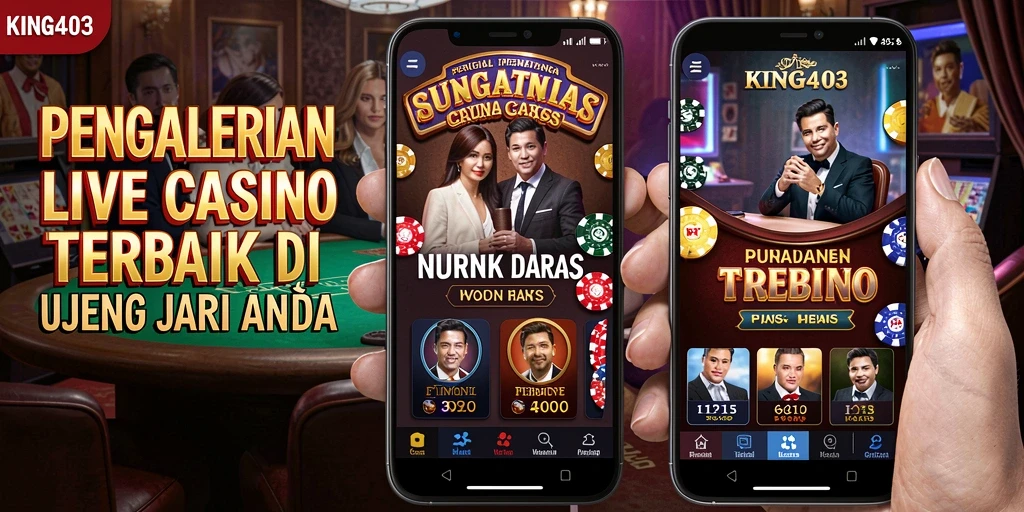 Tampilan gameplay KING403 live casino yang mendebarkan dan interaktif.