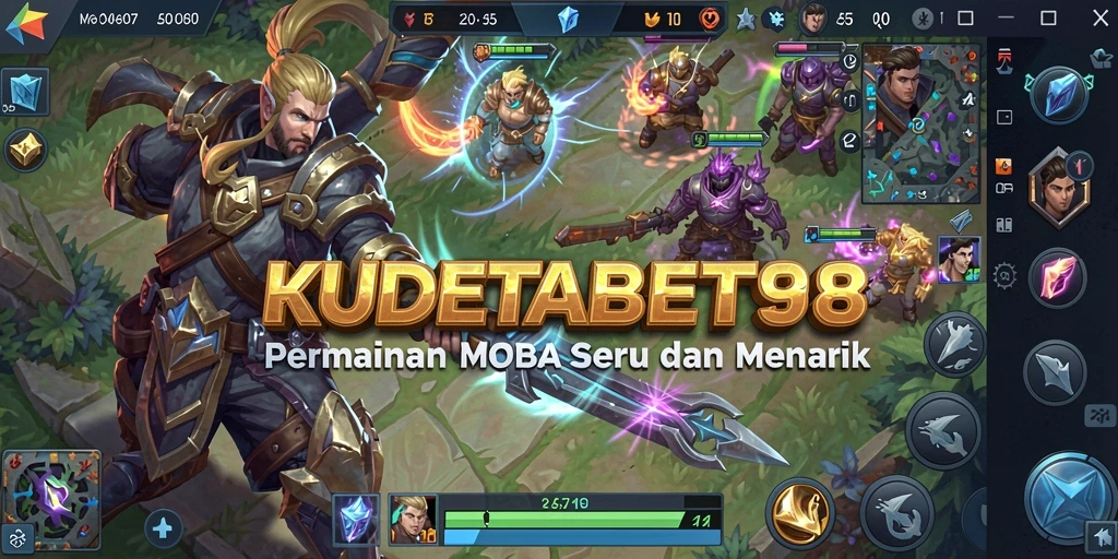Tampilan gameplay seru di KUDETABET98 dengan pertarungan epik.
