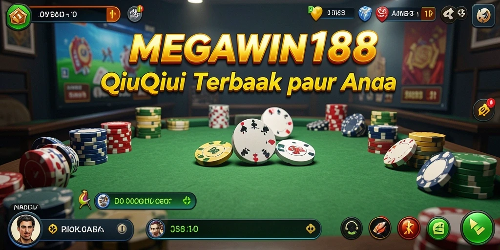 Tangkapan layar utama MEGAWIN188 menampilkan gameplay QiuQiu yang seru.