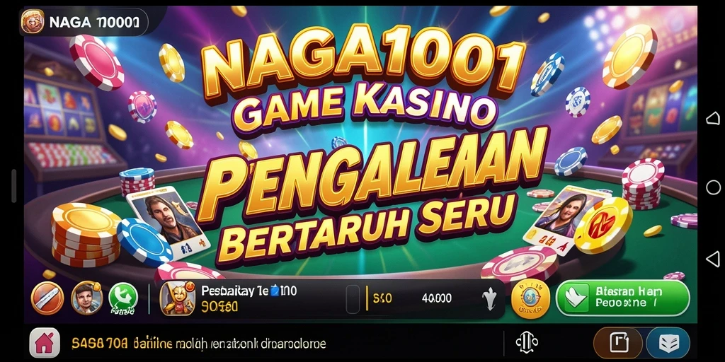 Tampilan gameplay seru NAGA1001 dalam suasana Kasino.