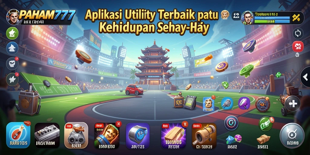 Tampilan utama PAHAM777 menunjukkan fitur-fitur utility yang lengkap dan intuitif.