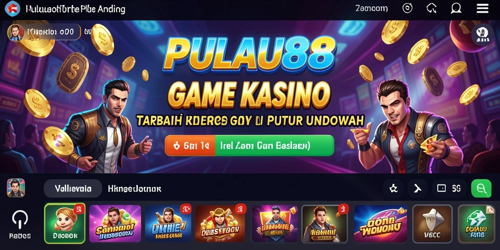 Tangkapan layar gameplay PULAU88 menampilkan suasana Kasino yang mendebarkan.