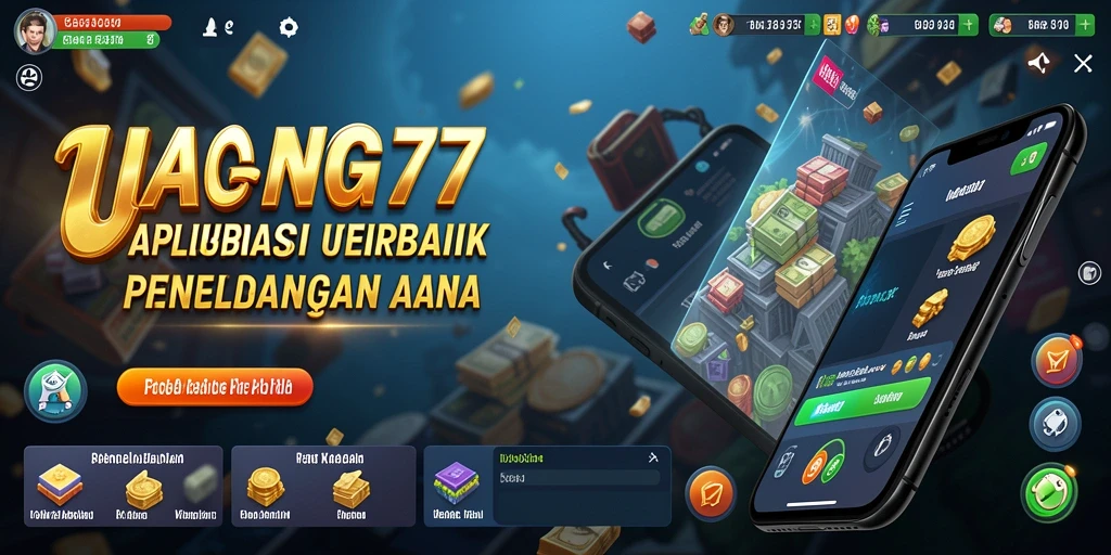 Screenshot utama UANG77 menampilkan antarmuka pengelolaan keuangan yang intuitif.