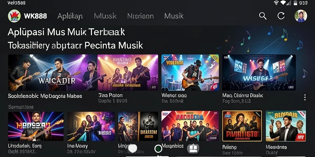 Tampilan gameplay WK888 dengan fitur karaoke dan koleksi lagu.